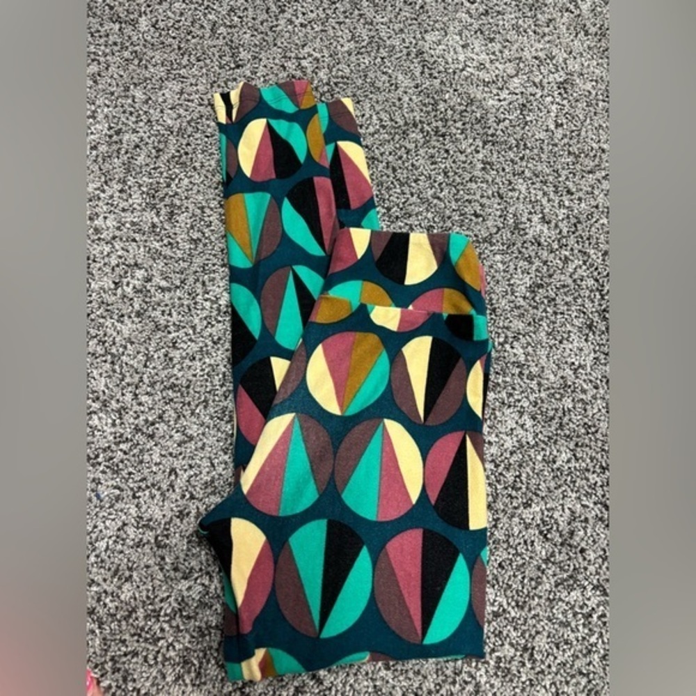 LuLaRoe Multicolor Geometric Tween Leggings